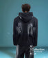 Tie-dye Shoulder Pad Hoodie